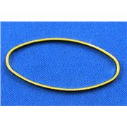 Connector Oval Brass Gold Plated 20x40mm ea