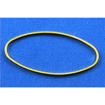 Connector Oval Brass Gold Plated 20x40mm ea
