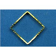 Quick Links Square Diamond Cut Gold 20mm ea