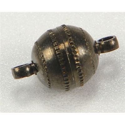 Magnetic Clasp  Ball Black Nickel 8mm ea