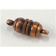 Magnetic Clasp  Barbell Antique Copper 11x6mm ea