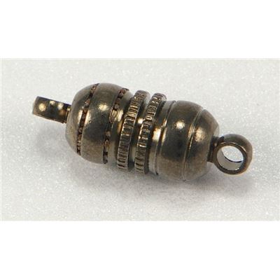 Magnetic Clasp  Barbell Black Nickel 11x6mm ea