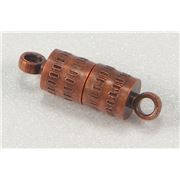 Magnetic Clasp  Barrell Antique Copper  ea