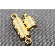 Magnetic Clasp  Barrell Gold  ea