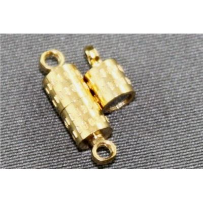 Magnetic Clasp  Barrell Gold  ea