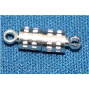 Magnetic Clasp  Barrell Silver  ea