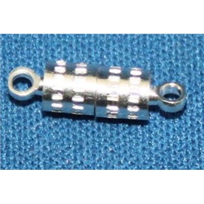Magnetic Clasp  Barrell Silver  ea