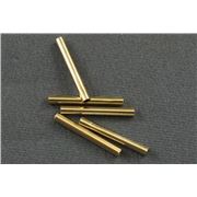 Metal Tube Gold 13x1.5mm ea