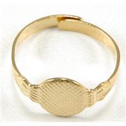 Ring Shank Small Gold  ea