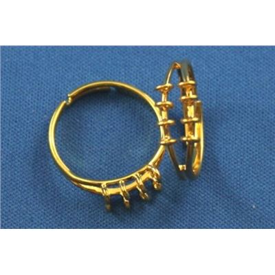Rings Shank with bails Gold  ea