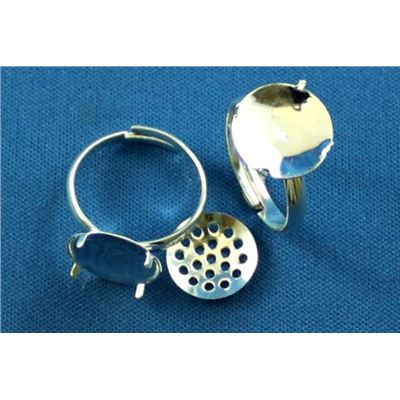 Rings Shank with Sieve Silver 12mm ea