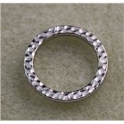 Hammerstone Ring Link Rhodium 18.5mm ea