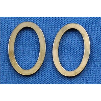 Oval Ring Link Black Nickel 12x18mm ea