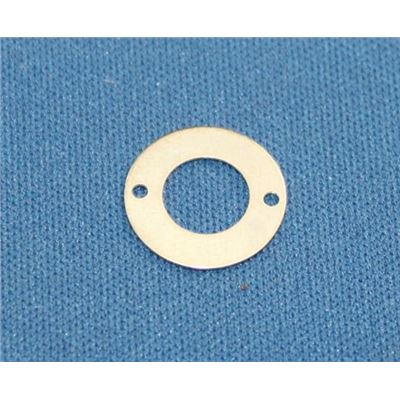Flat Disc-2 Hole Silver 12mm ea