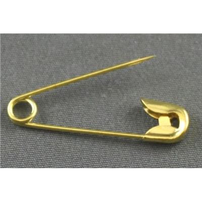 Safety Pins Brass Gold 20mm ea