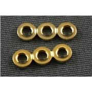Spacer  3 Hole Round Gold  ea