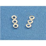 Spacer  3 Hole Round Silver  ea
