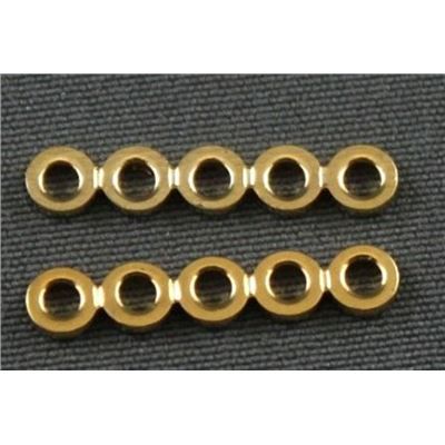 Spacer  5 Hole Round Gold  ea