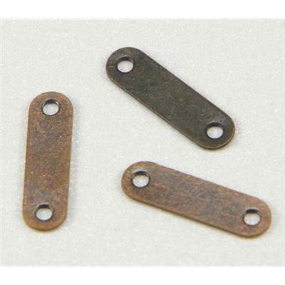 Spacer Bar 2 Row Antique Copper 12x4mm  ea