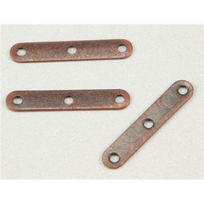 Spacer Bar 3 Row Antique Copper 20x4mm ea