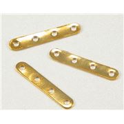 Spacer Bar  4 Row  (narrow) Gold  ea