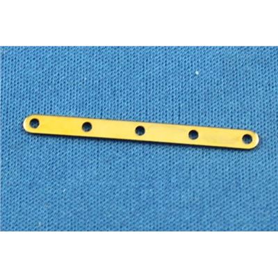 Spacer Bar  5 Row Gold  ea