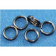 Split Ring Black Nickel 6mm ea