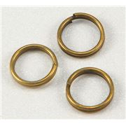 Split Ring Antique Brass 6mm ea