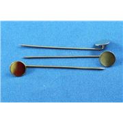 Stickpin with Pad Gold  ea