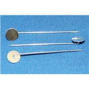 Stickpin with Pad Silver  ea