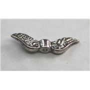 Tibetan Style Angel Wings - Lead & Nickel Free Antique Silver 23x7mm ea