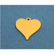 Stamping Blank-18mm Heart Copper 18mm ea