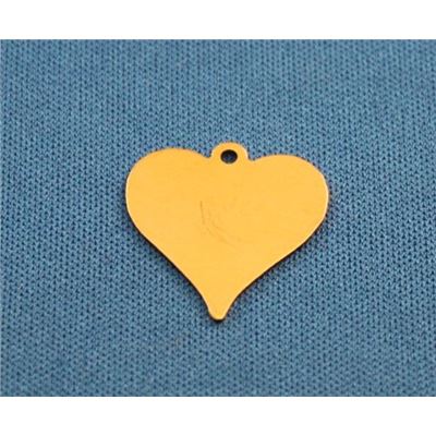 Stamping Blank-18mm Heart Copper 18mm ea