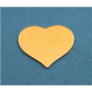 Stamping Blank-24x22mm Heart Copper 24x22mm ea