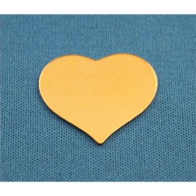 Stamping Blank-24x22mm Heart Copper 24x22mm ea