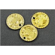 Belly Dancing Coins 15mm Gold 15mm ea