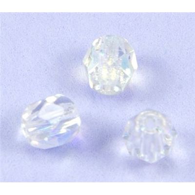 Firepolished Crystal Clear AB 4mm ea