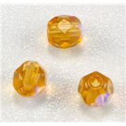 Firepolished Crystal Light Topaz AB 4mm ea