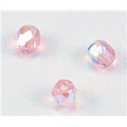 Firepolished Crystal Pink AB 4mm ea