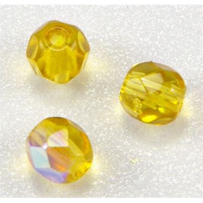 Firepolished Crystal Topaz AB 4mm ea