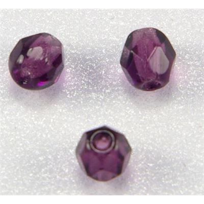 Firepolished Crystal Dark Amethyst 4mm ea