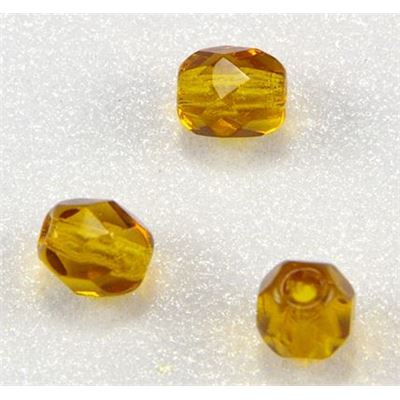 Firepolished Crystal Dark Topaz 4mm ea