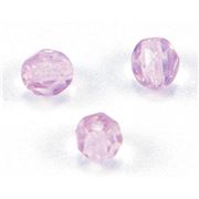 Firepolished Crystal Med. Amethyst 4mm ea