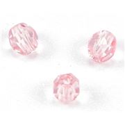 Firepolished Crystal Pink 4mm ea