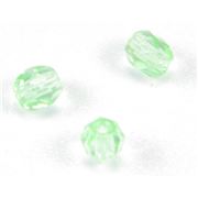 Firepolished Crystal Peridot 4mm ea