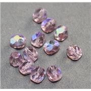 Firepolished Crystal Amethyst AB 6mm ea