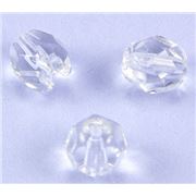 Firepolished Crystal Clear 6mm ea