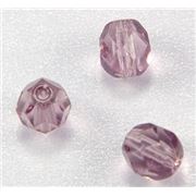 Firepolished Crystal Light Amethyst 6mm ea