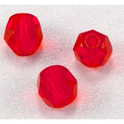Firepolished Crystal  Orange 6mm ea