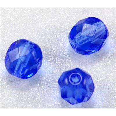 Firepolished Crystal Sapphire 6mm ea